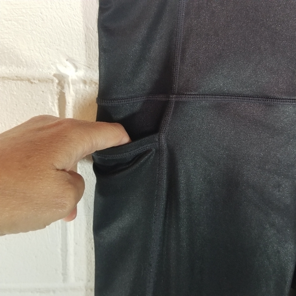 Athleta Inclination Moto tight black shimmer - Picture 7 of 11